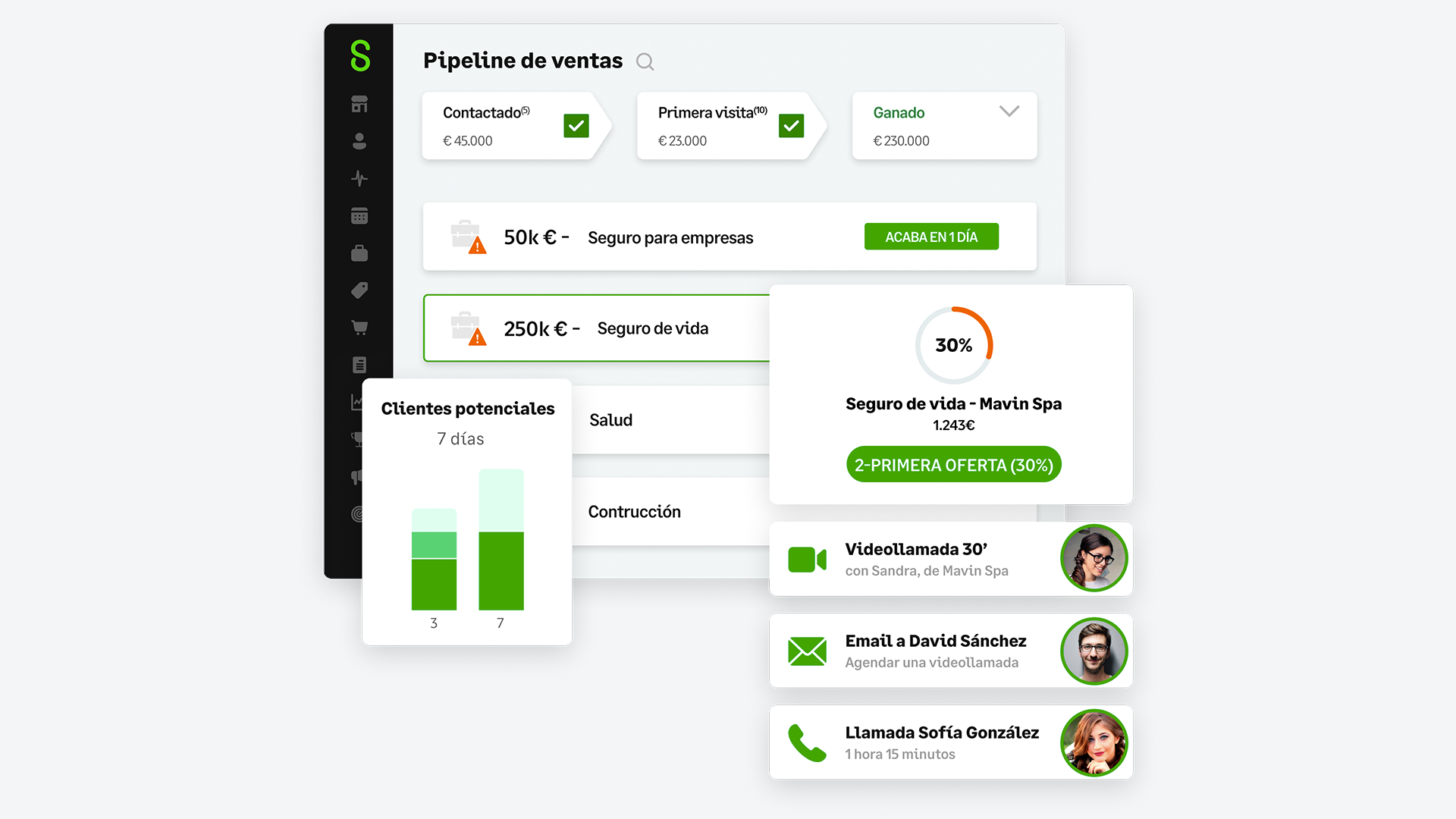 screenshot of Sage Sales Management